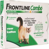 Frontline Combo Anti Vlooienmiddel en Tekenmiddel Kat - 3 Pipetten