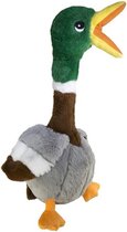 Kong Shakers Honkers Duck - Hondenspeelgoed - Grijs Bruin Groen Large