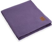 Knit Factory Jesse Plaid XL - Violet - 195x225 cm