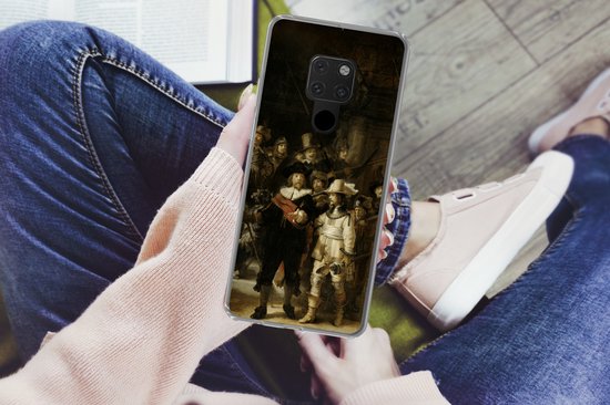 Coque Huawei P40 Lite - Nachtwacht - Rembrandt van Rijn - Art - Coque de téléphone en Siliconen