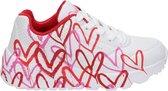 Skechers UNO kinder sneaker - Wit rood - Maat 38