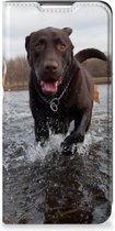 Standcase Hoesje Geschikt voor Samsung Galaxy S22 Plus Smart Cover Honden Labrador