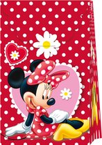 Procos Cadeauzakjes Minnie Mouse 22 Cm Papier Rood 6 Stuks