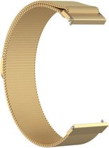 Strap-it Milanese horlogeband 18mm universeel - goud