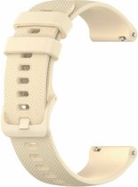 Strap-it siliconen horlogeband 18mm universeel - beige