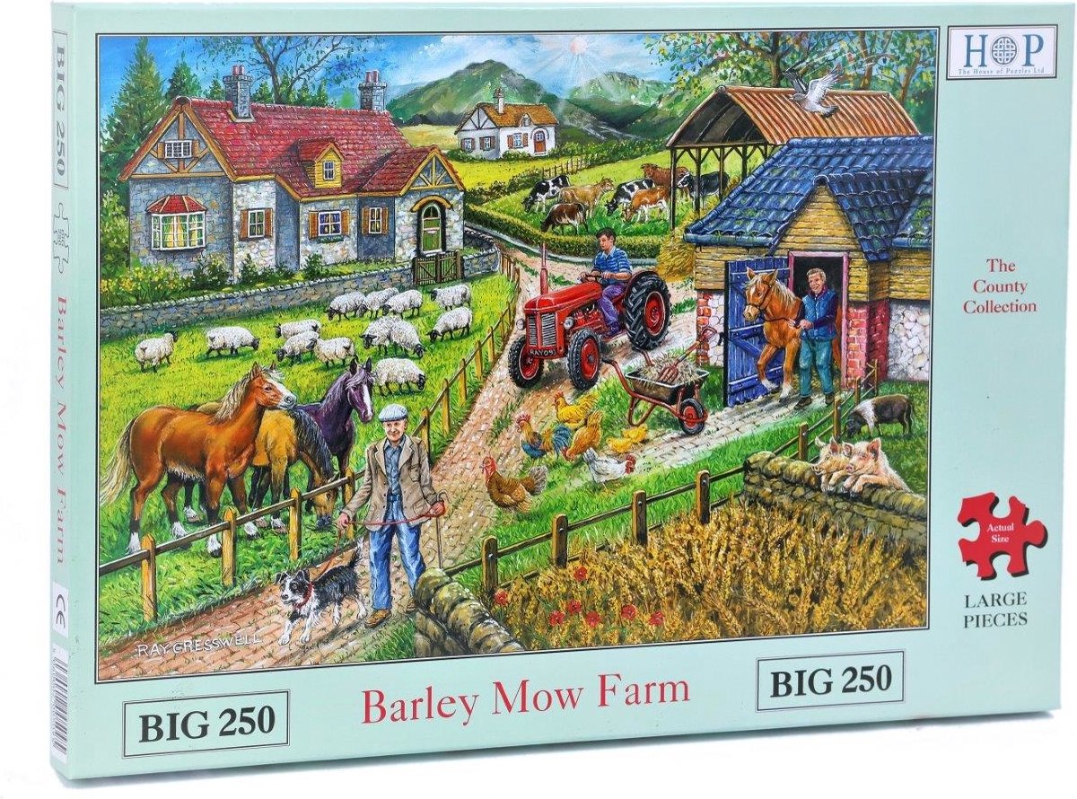 House of Puzzles legpuzzel Barley Mow Farm 250 XL stukjes speelgoed.