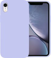 Ceezs geschikt voor Apple iPhone Xr hoesje siliconen Lavendel