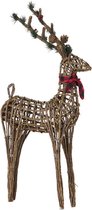 Kerstversiering DKD Home Decor Rendier Jute vlechtwerk (53 x 19 x 90 cm)