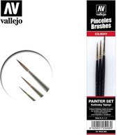 Gundam Tools - Set of 3 Finest Bbrushes Kolinsky Tajmyr Sable