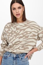 Only Trui Onllelyls L/s Pullover Cc Knt 15248929 Chinchilla Pattern Dames Maat - L