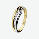 The Jewelry Collection Ring Diamant 0.096ct H Si - Bicolor Goud