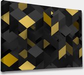 Akoestische panelen - Geluidsisolatie - Akoestische wandpanelen - Akoestisch schilderij AcousticBudget® - paneel met abstracte patroon - design 156 - 90x60 - Wanddecoratie - woonka