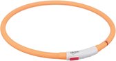 Halsband lichtgevend USB oranje (70X1CM)- Trixie