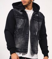 Denim jacket Agustine Black Size : XXL | denim jacket heren | denim jack mannen