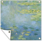 Tuindoek Water lilies - Schilderij van Claude Monet - 100x100 cm