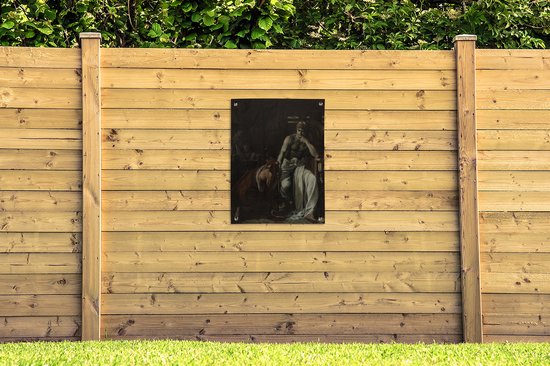 Tableau jardin Priam demande à Achille le corps d'Hector - Tableau de Théobald Chartran - 60x80 cm - Affiche jardin - Toile jardin