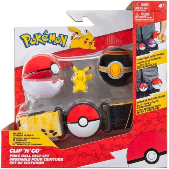 Pokemon - Ceinture Clip'N' Go Poke - Pikachu | bol