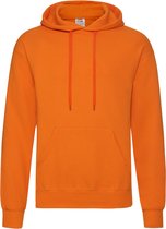 Fruit of the Loom capuchon sweater oranje voor volwassenen - Classic Hooded Sweat - Hoodie - Heren kleding M (EU 50)