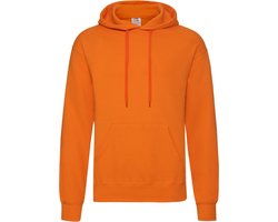 Fruit of the Loom capuchon sweater oranje voor volwassenen - Classic Hooded Sweat - Hoodie - Heren kleding M (EU 50)