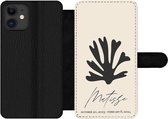 Bookcase Geschikt voor iPhone 12 Pro Max telefoonhoesje - Bloemen - Abstract - Matisse - Met vakjes - Wallet case met magneetsluiting