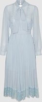 Jurk Vmariella L/S Calf Dress Exp Eid Blue Fog