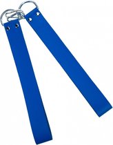 Leather sling loops - Blue