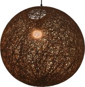 Hanglamp rond E27 55 cm bruin
