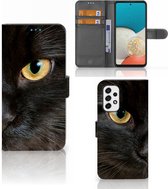 Telefoonhoesje Geschikt voor Samsung Galaxy A53 Beschermhoesje Zwarte Kat