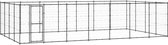 vidaXL Hondenkennel 33,88 m² staal