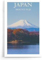 Walljar - Japan Mount Fuji - Muurdecoratie - Poster