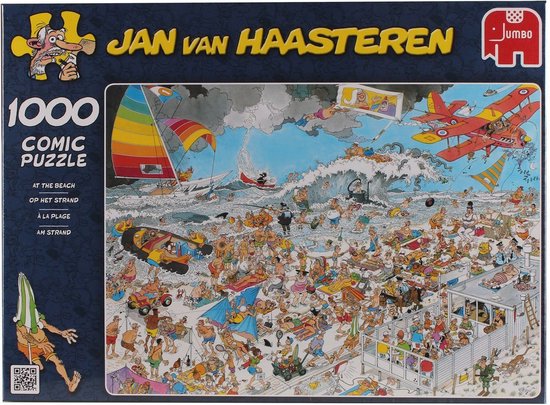 Wolk verbergen Verplicht Jan van Haasteren Op Het Strand puzzel - 1000 stukjes | bol.com