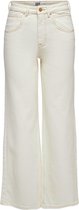 Jacqueline de Yong Jeans Jdyariel Hw Wide Pnt 15253100 Ecru Dames Maat - W28 X L34