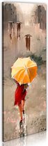 Schilderij - Beauty in the rain.