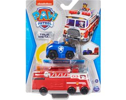 foto van PAW Patrol True Metal Brandweerauto - Gegoten teamvoertuig met Chase-speelgoedvoertuig - schaal 1:55