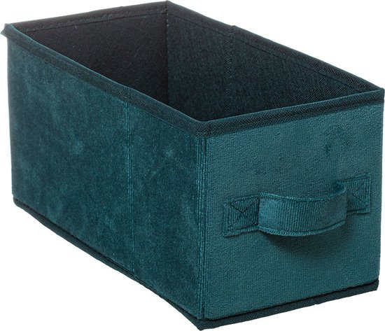 Corbeilles pliables en velours Five® (vert) - Vert - Pliable