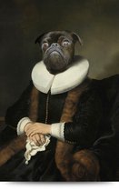 Maison de France - Dibond  Meisje in witte kimono - wit dibond / rond - 120 cm