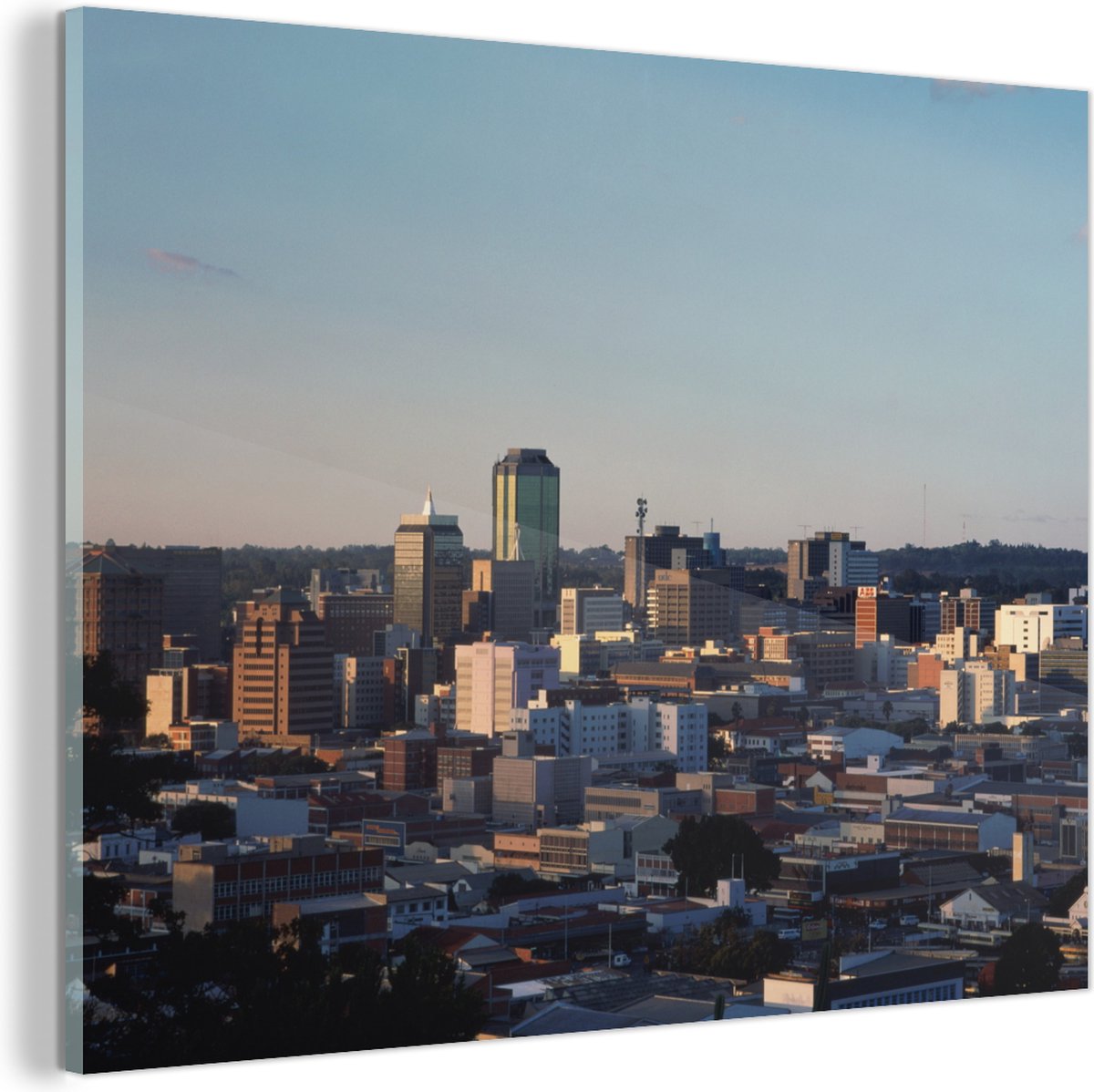 Skyline of Harare in Zimbabwe Plexiglass 40x30 cm small Tirage