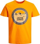 Jack & Jones T-shirt Jcobilo Tee Ss Crew Neck Sn 12192890 Dark Cheddar/reg Mannen Maat - M