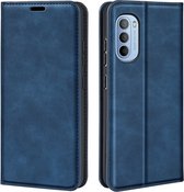 Premium Book Case - Motorola Moto G31 / G41 Hoesje - Blauw