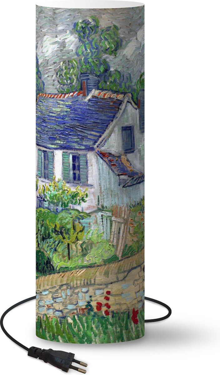 Lamp - Nachtlampje - Tafellamp slaapkamer - Huis in Auvers - Vincent van Gogh - 70 cm hoog - Ø22.3 cm - Inclusief LED lamp