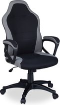 Relaxdays gamestoel in race stijl - verstelbaar - 120 kg - gaming stoel - bureaustoel - zwart
