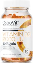 Vitaminen - Vitamin D3 2000 IU - 60 Softgels - OstroVit
