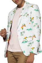 OppoSuits Deluxe Tropical - Hawaiian  - Heren Blazer - Zomers - Aloha Blue - Maat EU 50