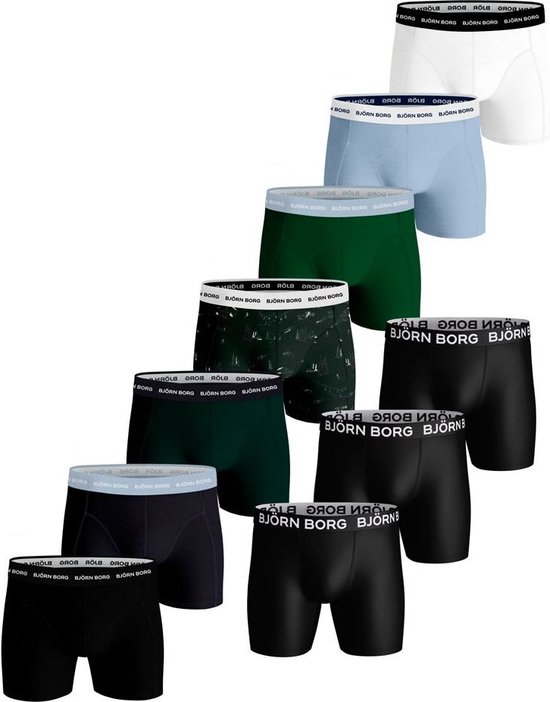 Björn Borg - Heren Onderbroeken 10-Pack Boxers Essential Winter Giftbox - Multi - Maat L Björn Borg - Heren Onderbroeken 10-Pack Boxers Essential Winter Giftbox - Multi - Maat L