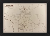 Houten stadskaart van Den Ham