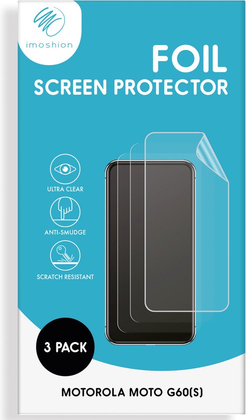 iMoshion Screenprotector Geschikt voor Motorola Moto G60s / Moto G60 - iMoshion Screenprotector Folie 3 pack