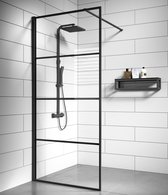 Badplaats - Paroi de douche Essos 800 x 2000mm - avec profilés et baguettes