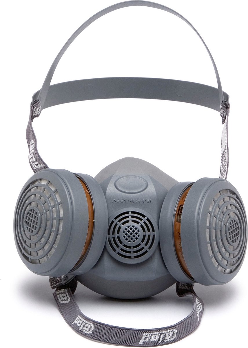 COLAD Spuitmasker met actieve koolstoffilters in bewaardoos + extra filters
