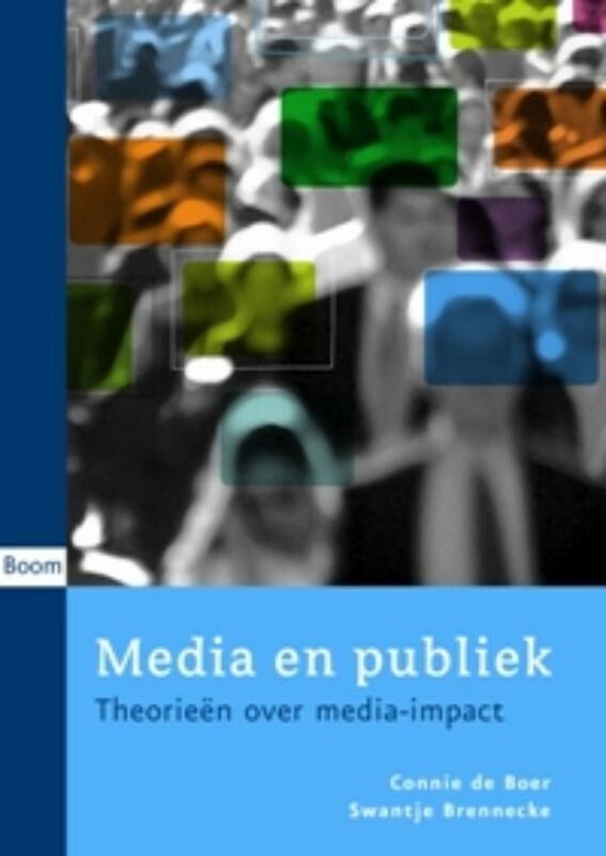 Cover van het boek 'Media en publiek' van C. de Boer