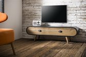 Hoyz - TV-meubel Trunk - 120cm - Zwart, Bruin